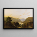 Landschaftsgemälde des Hudson River mit Schiffsverkehr - William Louis Sonntag — gerahmtes Bild an der Wand