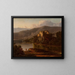 Italienisches Landschaftsgemälde mit Ruinen - William Louis Sonntag — gerahmtes Bild an der Wand