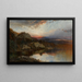 Landschaft mit Sonnenuntergang - William Louis Sonntag — gerahmtes Bild an der Wand
