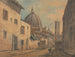 Eine Straße in Florenz mit dem Dom und dem Campanile im Hintergrund - William Marlow — Ansicht des Kunstwerks
