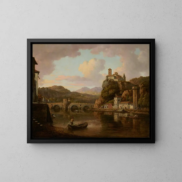 Château sur le Rhône, Frankreich - William Marlow — gerahmtes Bild an der Wand
