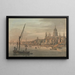 Die Stadt und Saint-Paul vom Südufer aus - William Marlow — gerahmtes Bild an der Wand