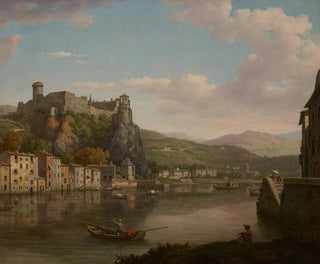 William Marlow - View of the Sane and the Chteau PierreScize Lyon France.webp