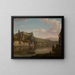 Vue de la Saône et du château de Pierre Scize, Lyon, France - William Marlow — gerahmtes Bild an der Wand