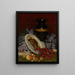 Naturmorte mit Erdbeeren und Flieder - William Mason Brown — gerahmtes Bild an der Wand