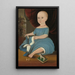 Baby in Blau - William Matthew Prior — gerahmtes Bild an der Wand