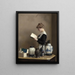 Die Haushaltshilfe - William McGregor Paxton — gerahmtes Bild an der Wand