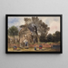 Ruinen der Kirche in Hampton Va - William McIlvaine — gerahmtes Bild an der Wand