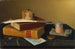 Die Tafel der Bankiers - William Michael Harnett — Ansicht des Kunstwerks