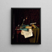 Die letzte Sommerrose - William Michael Harnett — gerahmtes Bild an der Wand