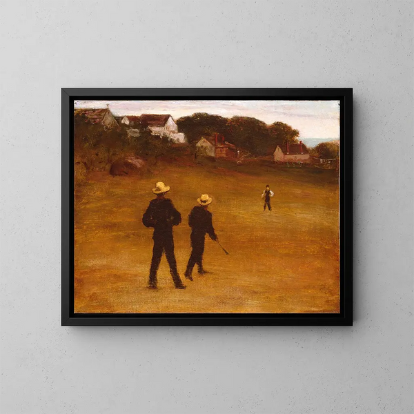 Die Ballspieler - William Morris Hunt — gerahmtes Bild an der Wand