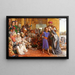 Die Entdeckung des Retters im Tempel - William Morris Hunt — gerahmtes Bild an der Wand