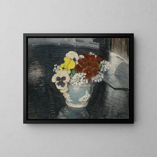 Gedanken und andere Blumen - William Nicholson — gerahmtes Bild an der Wand