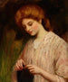 Emma Ivory strickt einen Pullover - William Oliver — Ansicht des Kunstwerks