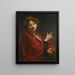 Anita Bartle Le Châle Rouge - William Orpen — gerahmtes Bild an der Wand
