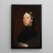 Portrait von Augusta Gregory 1852-1932, Dramatikerin und Folkloristin - William Orpen — gerahmtes Bild an der Wand