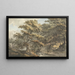 Landschaft mit Fluss und Viehhirte im Hintergrund - William P. Sherlock — gerahmtes Bild an der Wand