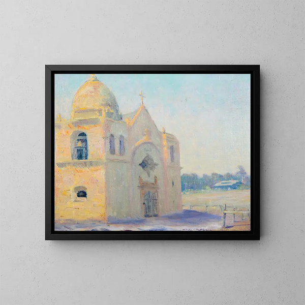 Mission de Carmel - William Posey Silva — gerahmtes Bild an der Wand