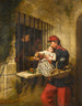 Innenansicht des Gefängnisses von Marseille: eine Szene aus La Petite Dorrit - William Powell Frith — Ansicht des Kunstwerks