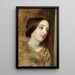 Studie eines jungen Mädchens - William Powell Frith — gerahmtes Bild an der Wand