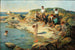 Jungen schwimmen an einer felsigen Küste - William Pratt — Ansicht des Kunstwerks