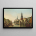 Montelbaanstoren und Zuiderkerk Amsterdam - William Raymond Dommersen — gerahmtes Bild an der Wand