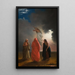 Szene aus Macbeth - William Rimmer — gerahmtes Bild an der Wand