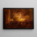 L'Incendie de l'Arcade à College Green, Dublin - William Sadler le Jeune — gerahmtes Bild an der Wand
