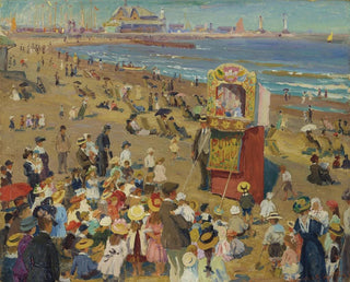 William Samuel Horton - Punch and Judy on the Beach.webp