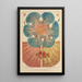 Anemonen des Korallenriffs - William Saville-Kent — gerahmtes Bild an der Wand