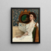 Portrait von Mildred Stokes - William Sergeant Kendall — gerahmtes Bild an der Wand
