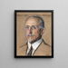 Richard Swann Lull Direktor des Peabody Museums 1922 - William Sergeant Kendall — gerahmtes Bild an der Wand