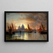 Santa Maria della Salute Sonnenuntergang - William Stanley Haseltine — gerahmtes Bild an der Wand