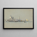 Blick durch den Kanal der Giudecca zur Salute und dem Campanile von San Marco - William Stanley Haseltine — gerahmtes Bild an der Wand