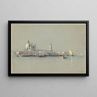 William Stanley Haseltine - View across the Giudecca Canal toward the Salute and the Campanile of San Marco.webp