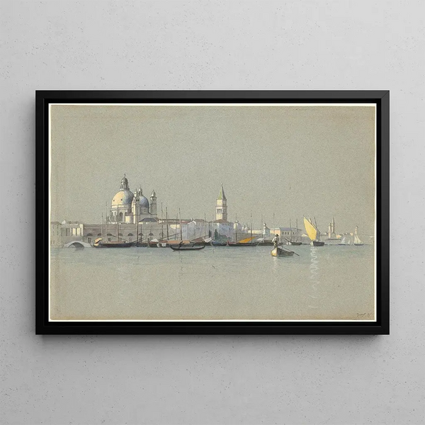 William Stanley Haseltine - View across the Giudecca Canal toward the Salute and the Campanile of San Marco.webp