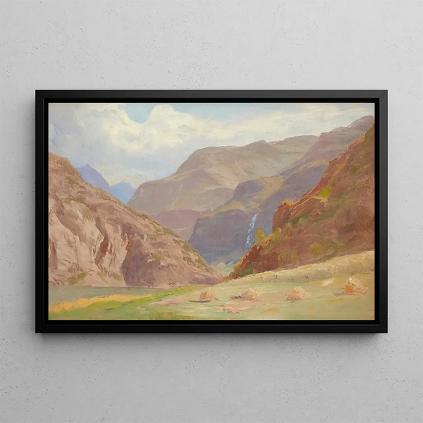 Norwegen - William Trost Richards — gerahmtes Bild an der Wand