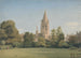 Blick vom Garten des Dekans Christ Church Oxford - William Turner von Oxford — Ansicht des Kunstwerks
