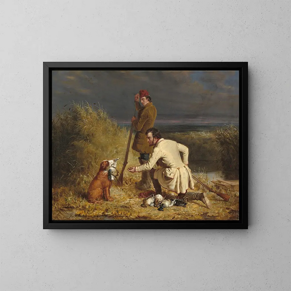 Die Erholung - William Tylee Ranney — gerahmtes Bild an der Wand