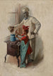 La leçon de cuisine - William Vincent Cahill — Ansicht des Kunstwerks