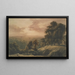 Landschaft des Abends - William Westall — gerahmtes Bild an der Wand