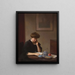 La lettre - William Worcester Churchill — gerahmtes Bild an der Wand