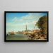 Ansicht von Venedig vom Riva degli Schiavoni - William Wyld — gerahmtes Bild an der Wand