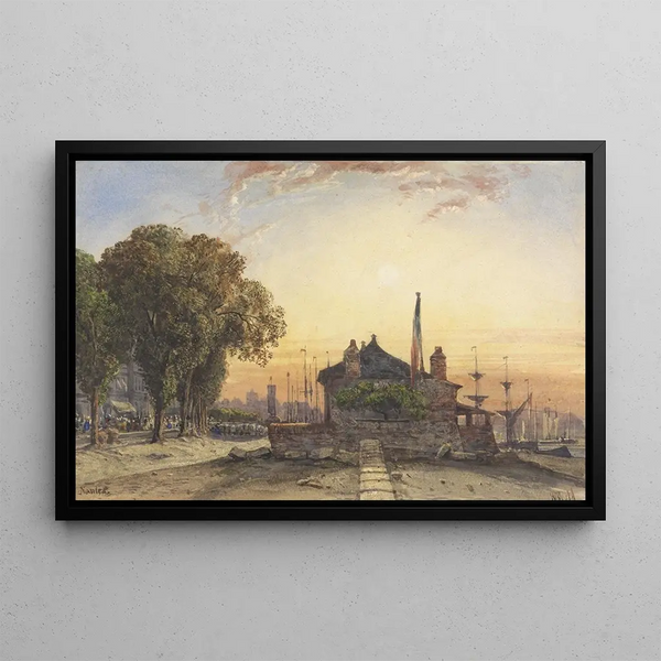 Nantes - William Wyld — gerahmtes Bild an der Wand