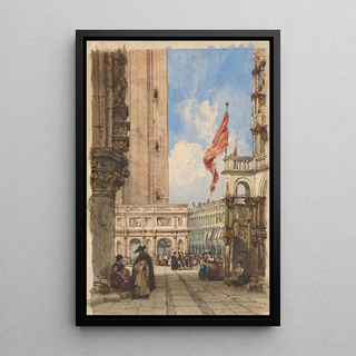 William Wyld - St Marks Square Venice with Loggetta.webp