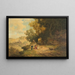 La Poste - Willy Moralt — gerahmtes Bild an der Wand