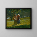 Die Apfelernte - Winslow Homer — gerahmtes Bild an der Wand