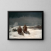 Unter Null - Winslow Homer — gerahmtes Bild an der Wand