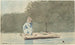 Junge auf einem Floß - Winslow Homer — Ansicht des Kunstwerks