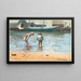 Jungen planschen - Winslow Homer — gerahmtes Bild an der Wand